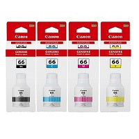 A Set Genuine Canon GI66 B/C/M/Y Ink Bottles
