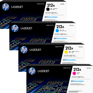 A Set Genuine HP 212A W2120A - W2123A Toner Cartridges B/C/M/Y