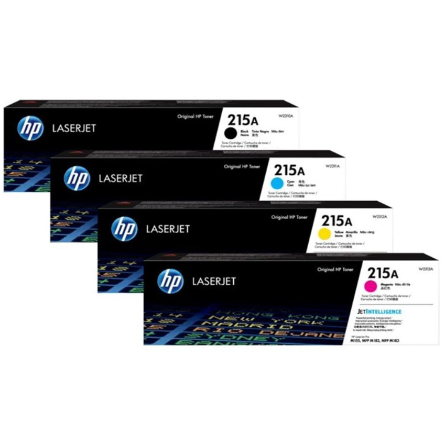A Set Genuine HP 215A W2310A - W2313A Toner Cartridges B/C/M/Y
