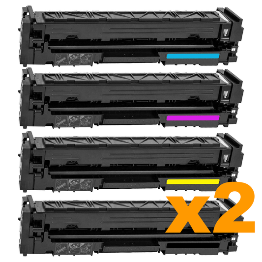 2 Sets Compatible HP 215A Toner Cartridges BCMY