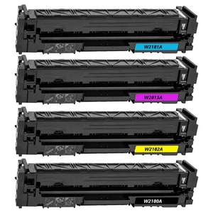 A Set Compatible HP 218A Toner Cartridges BCMY
