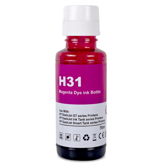Compatible HP 31 (1VU27AA) Magenta Ink Bottle