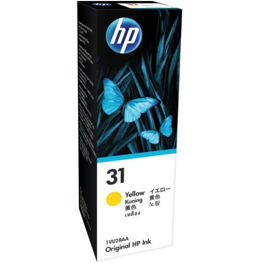 Genuine HP 31 (1VU28AA) Yellow Ink Bottle