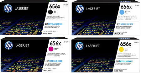 A Set Genuine HP CF460X-CF463X Toner Cartridges B/C/M/Y