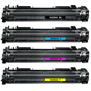 A Set Compatible HP 658A Toner Cartridges BCMY