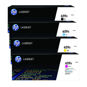A Set Genuine HP 659X Toner Cartridges BCMY