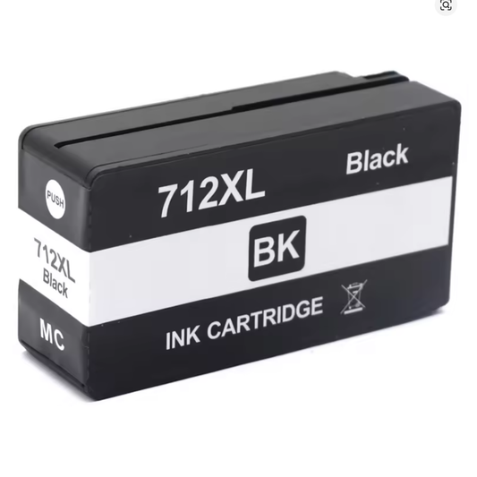 Compatible HP 712 Black 80ml Ink Cartridge 3ED29A