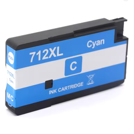 Compatible HP 712 Cyan 29ml Ink Cartridge 3ED67A