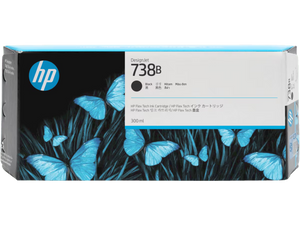 Genuine HP 738B Black Ink Cartridge 300ml 498P6A