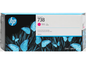 Genuine HP 738 Magenta Ink Cartridge 300ml 676M7A