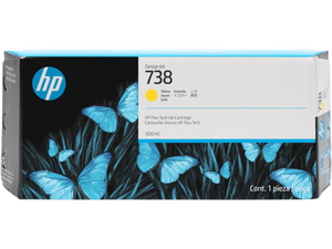 Genuine HP 738 Yellow Ink Cartridge 300ml 676M8A