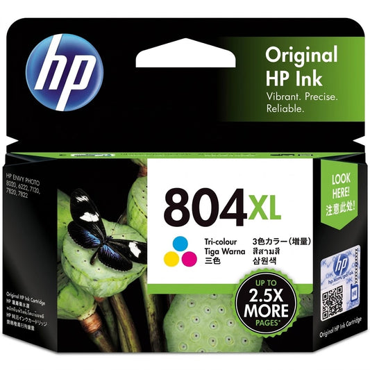 Genuine HP 804XL High Yield Colour Ink Cartridge T6N11AA