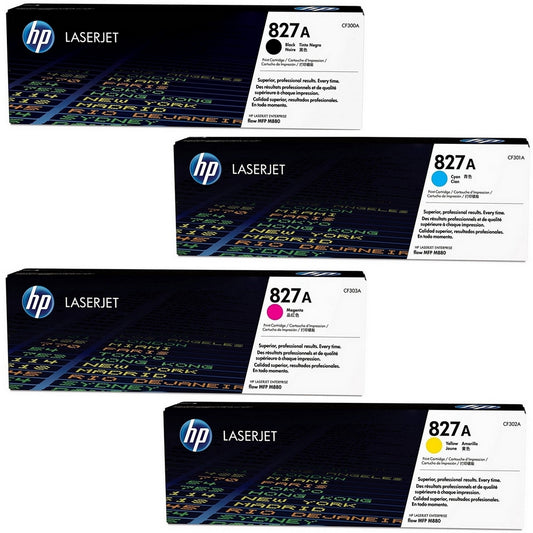 A Set Genuine HP CF300A - CF303A Toner Cartridges B/C/M/Y
