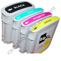 A Full Set Compatible HP 88XL Ink Cartridge B/C/M/Y