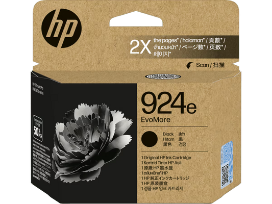 Genuine HP 924e Black Ink Cartridge 4K0V0NA