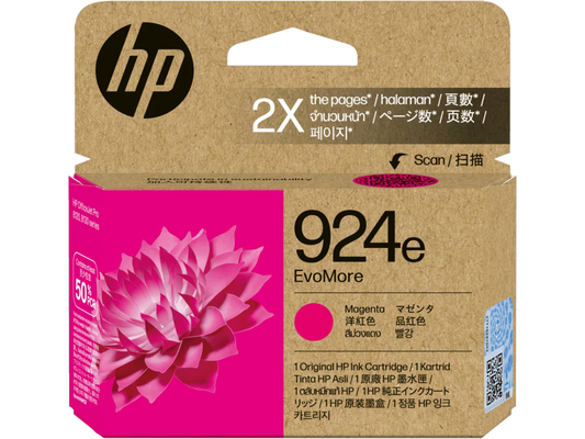 Genuine HP 924e Magenta Ink Cartridge 4K0U8NA