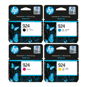 A Set Genuine HP 924 B/C/M/Y Ink Cartridges