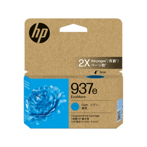 Genuine HP 937e Cyan Ink Cartridge 4S6W6NA