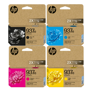 A Set Genuine HP 937e Ink Cartridges BCMY