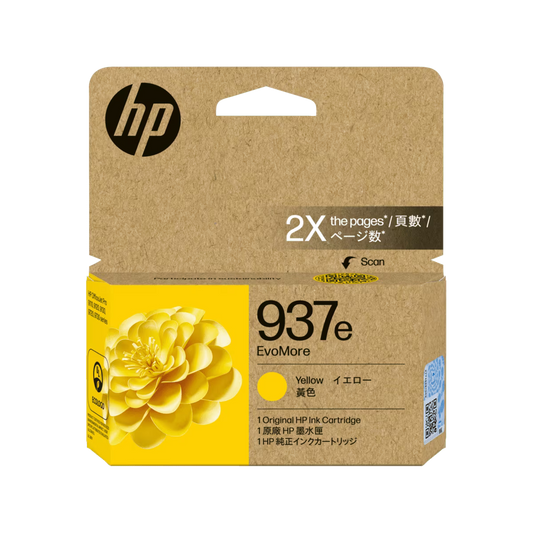 Genuine HP 937e Yellow Ink Cartridge 4S6W8NA