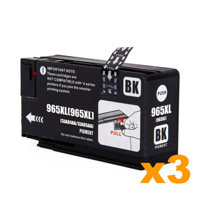 3 x Compatible HP 965XL Black (3JA84AA) Ink Cartridge