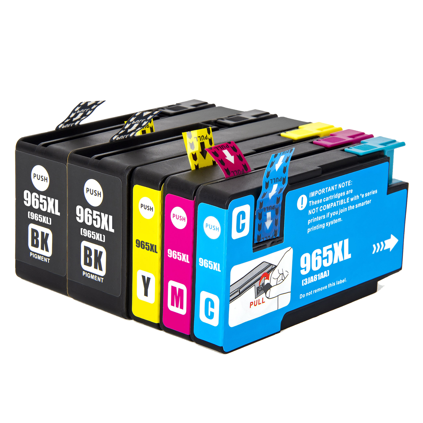 5 x Compatible HP 965XLBK/C/M/Y Ink Cartridges (2B,1C,1M,1Y)
