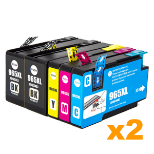 10 x Compatible HP 965XLBK/C/M/Y Ink Cartridges (4B,2C,2M,2Y)