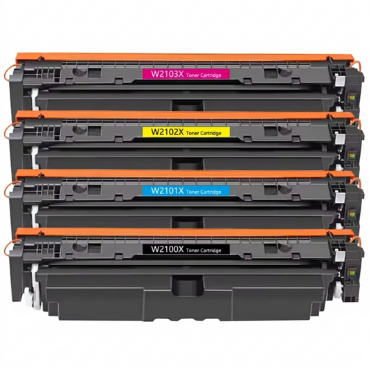 A Set Compatible HP 210X Toner Cartridges B/C/M/Y