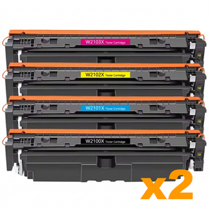 2 Sets Compatible HP 210X Toner Cartridges