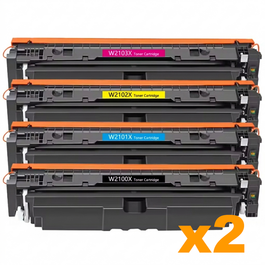 2 Sets Compatible HP 210X Toner Cartridges