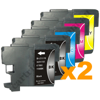 4 Black + 2 of each Colour Com LC67HY Combo + Free Postage!
