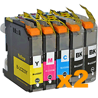 4 Black + 2 of each Colour LC233 Compatible Ink Cartridges Combo