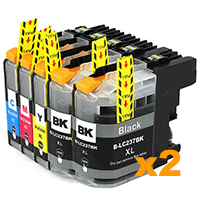 4 Black + 2 of each Colour Com LC237XL 235XL High Yield + Free P