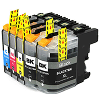 2 Black + 1 of each Colour Com LC237XL 235XL High Yield + Free P