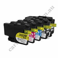 2 Black + 1 of each Colour LC3339XL Compatible Ink Cartridges Co