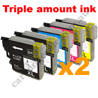 4 Black + 2 of each Colour LC39 Com High Yield + Free Postage!