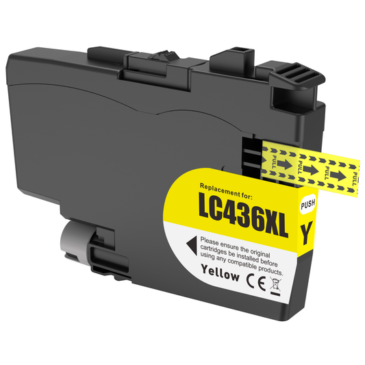 Compatible Brother LC436XLY High Yield Yellow Ink Cartridge