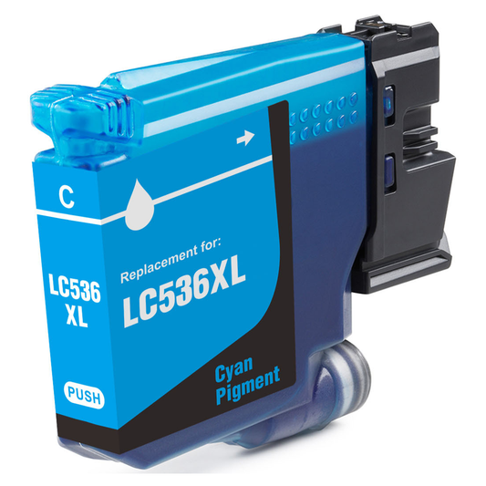 Compatible Brother LC536XLC Cyan Ink Cartridge