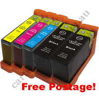 2 Black + 1 of each Colour Compatible Lexmark 220XL Ink Cartridg