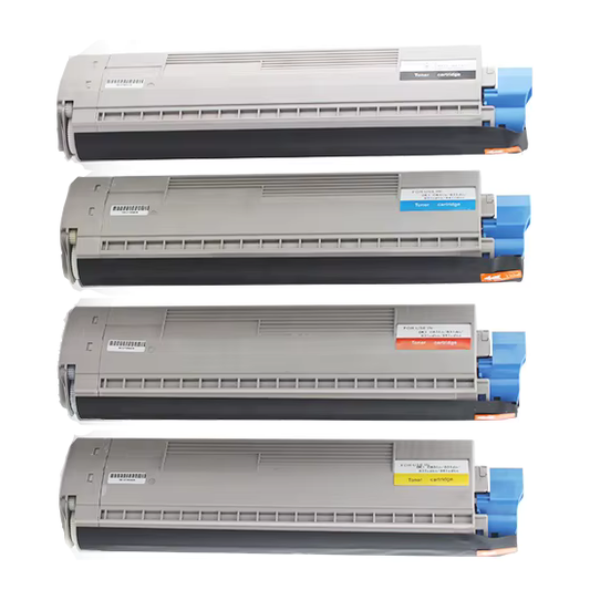 A Set Compatible OKI MC853dn MC873dn Toner Cartridges BCMY