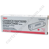 Genuine OKI TCOC51/5300MAGENTA Magenta Toner Cartridge