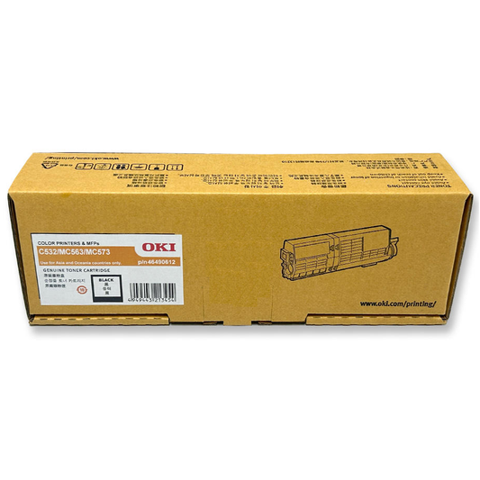 Genuine OKI 46490612 Black Toner Cartridge