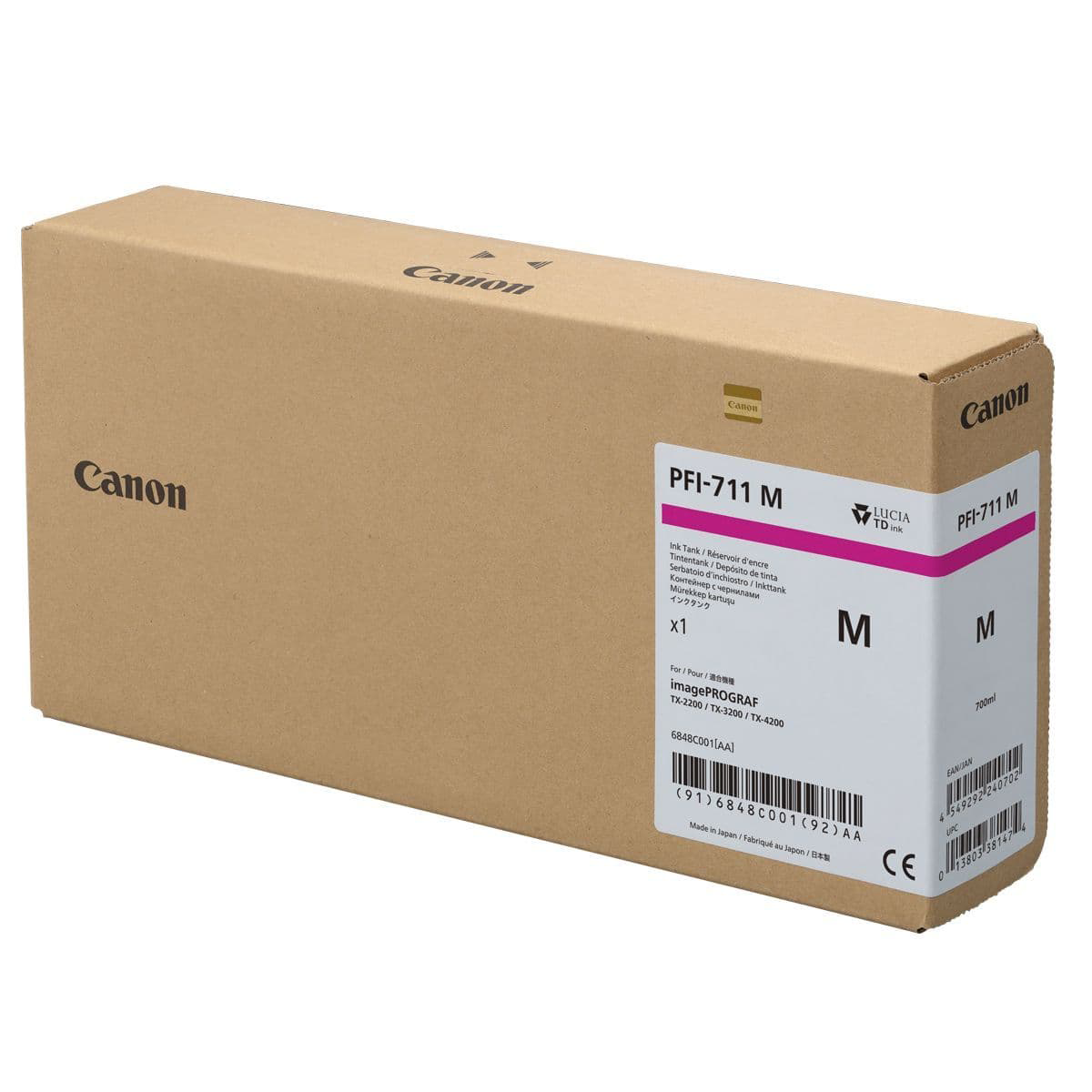 Genuine Canon PFI-711M Magenta Ink Cartridge