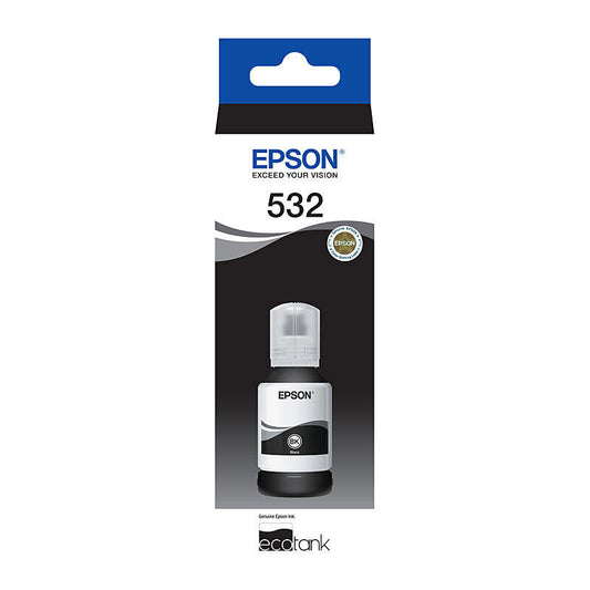 Genuine Epson T532 EcoTank Black Ink Bottle