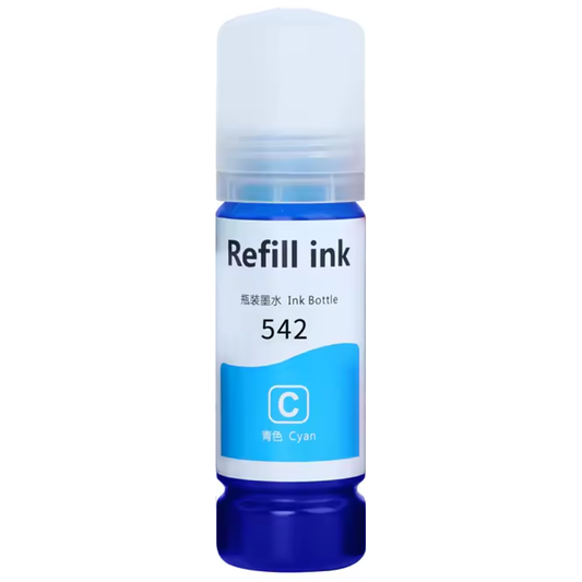 Compatible Epson T542 EcoTank Cyan Ink Bottle