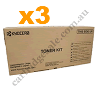 3 x Genuine Kyocera TK3414 Black Toner Cartridge