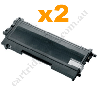 2 x Compatible Brother TN2025 Black Toner Cartridge Free Postage