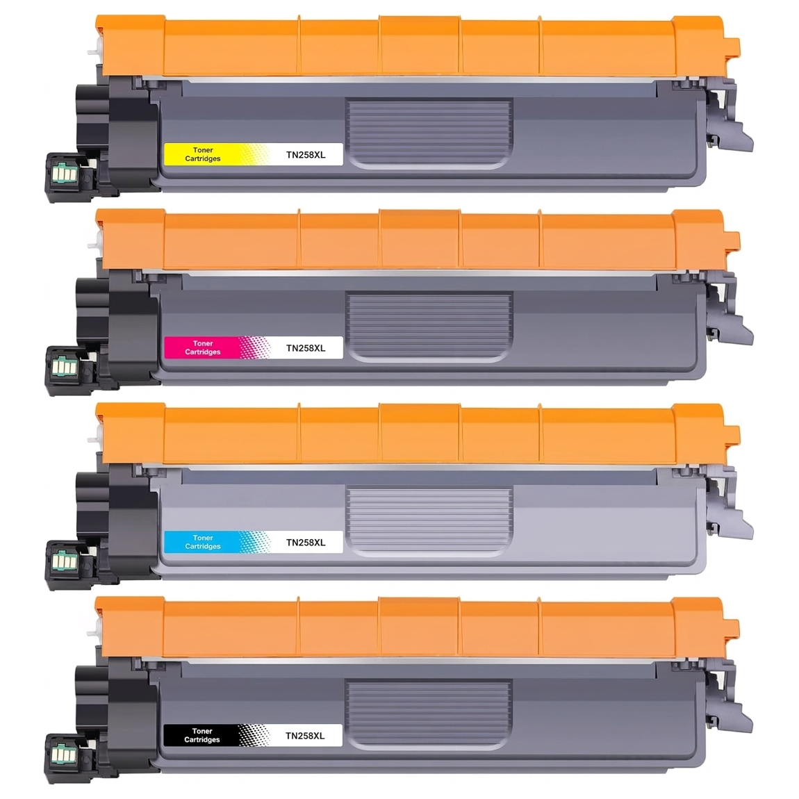 A Set Compatible Brother TN258XL High Yield Toner Cartridges