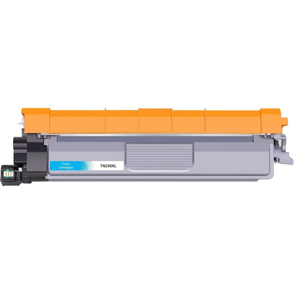 Compatible Brother TN258XLC High Yield Cyan Toner Cartridge