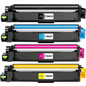 A Set Compatible Brother TN253BK TN257C/M/Y High Yield Toner Car